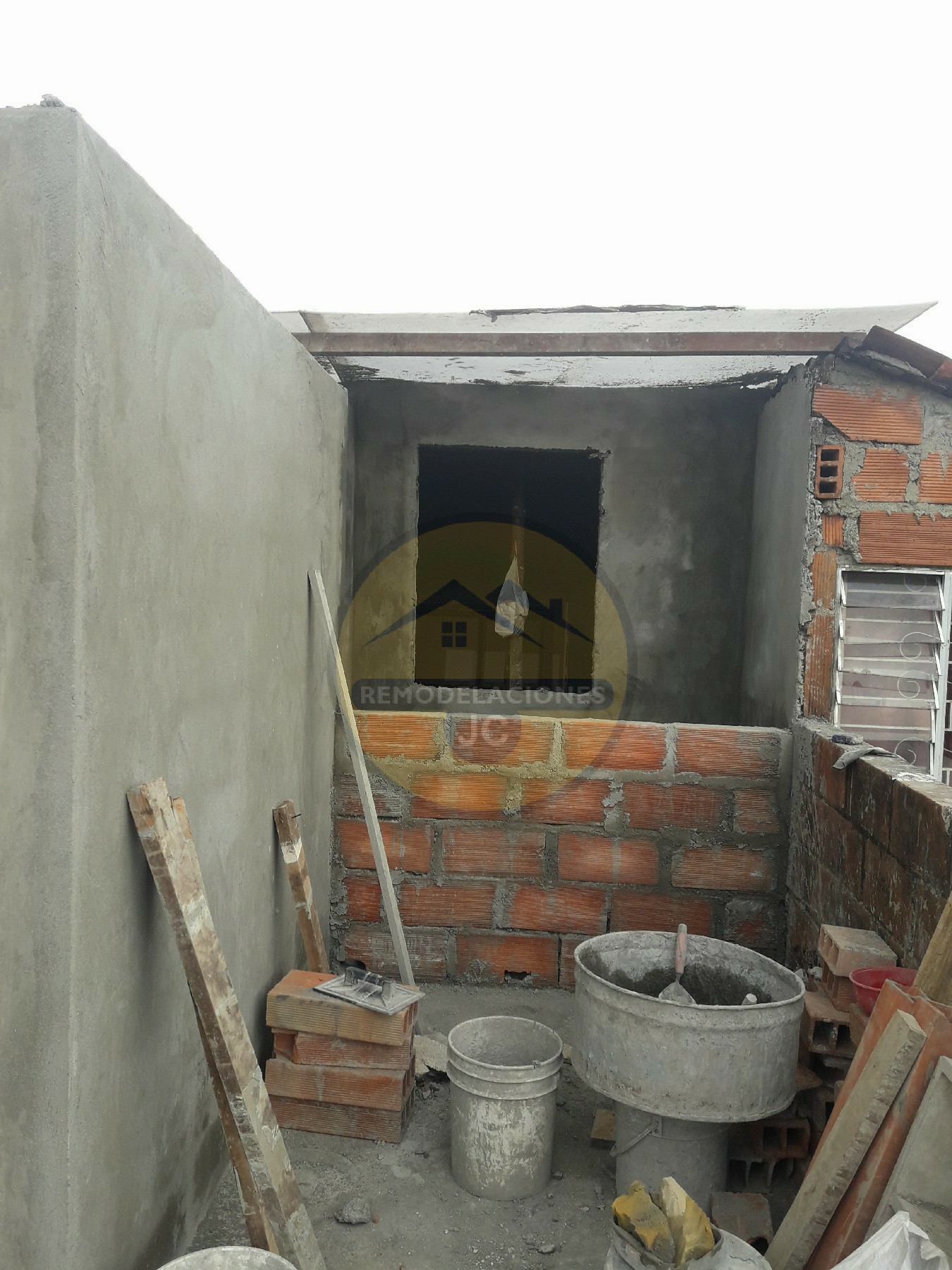 proceso constructivo de casa en construcción