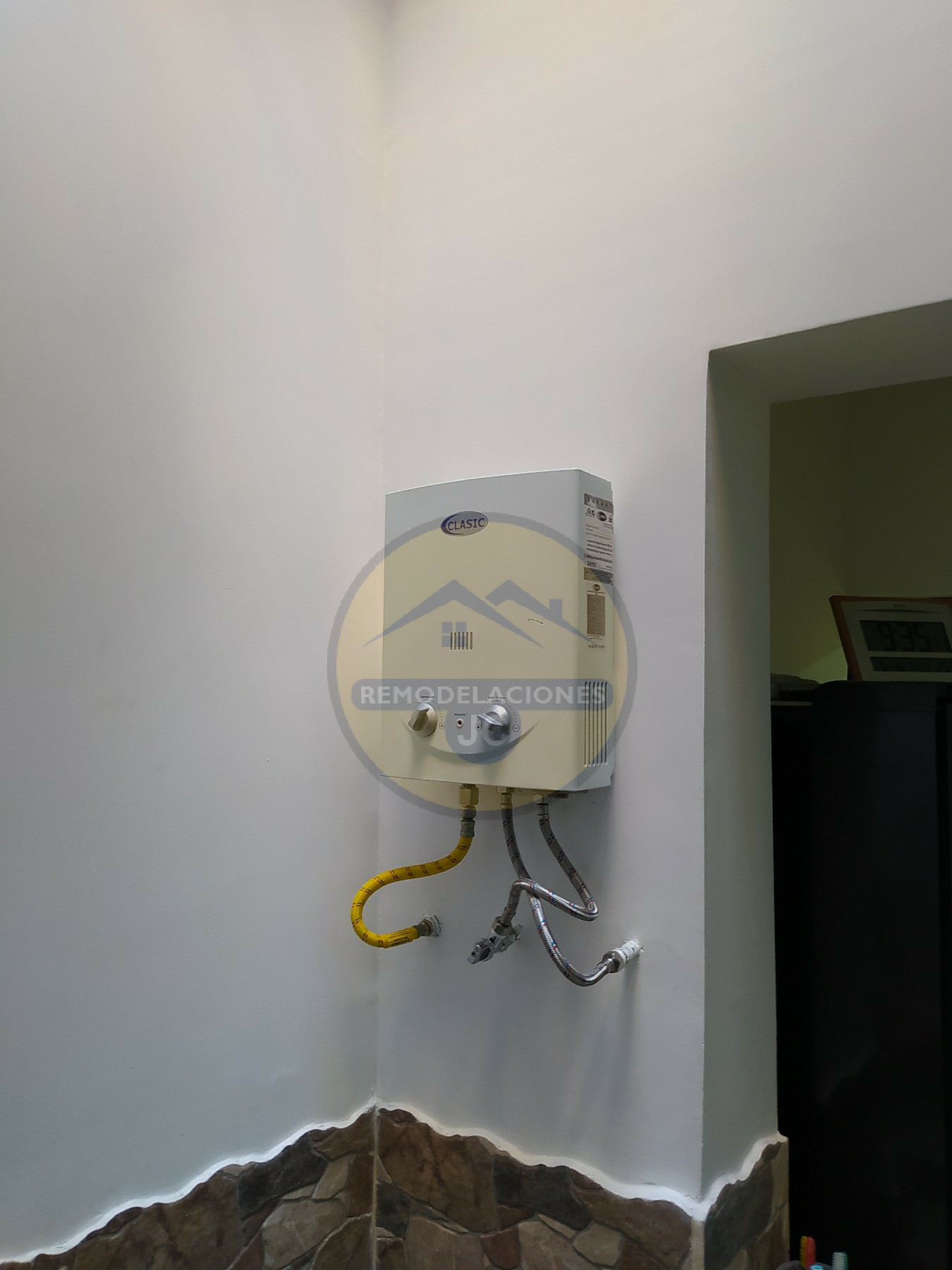 instalación de calentador a gas certificado