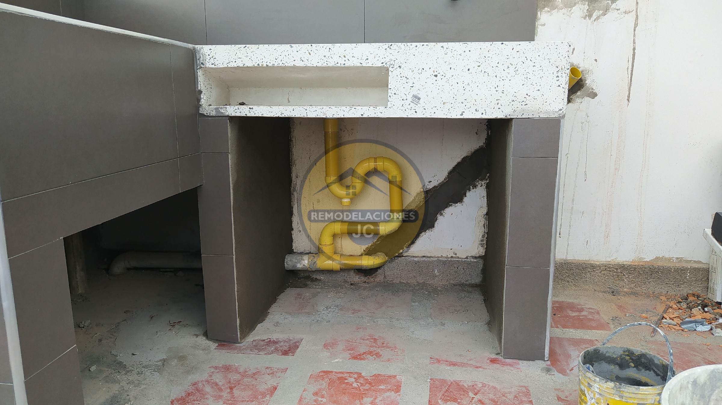 instalación de desagüe para lavadero