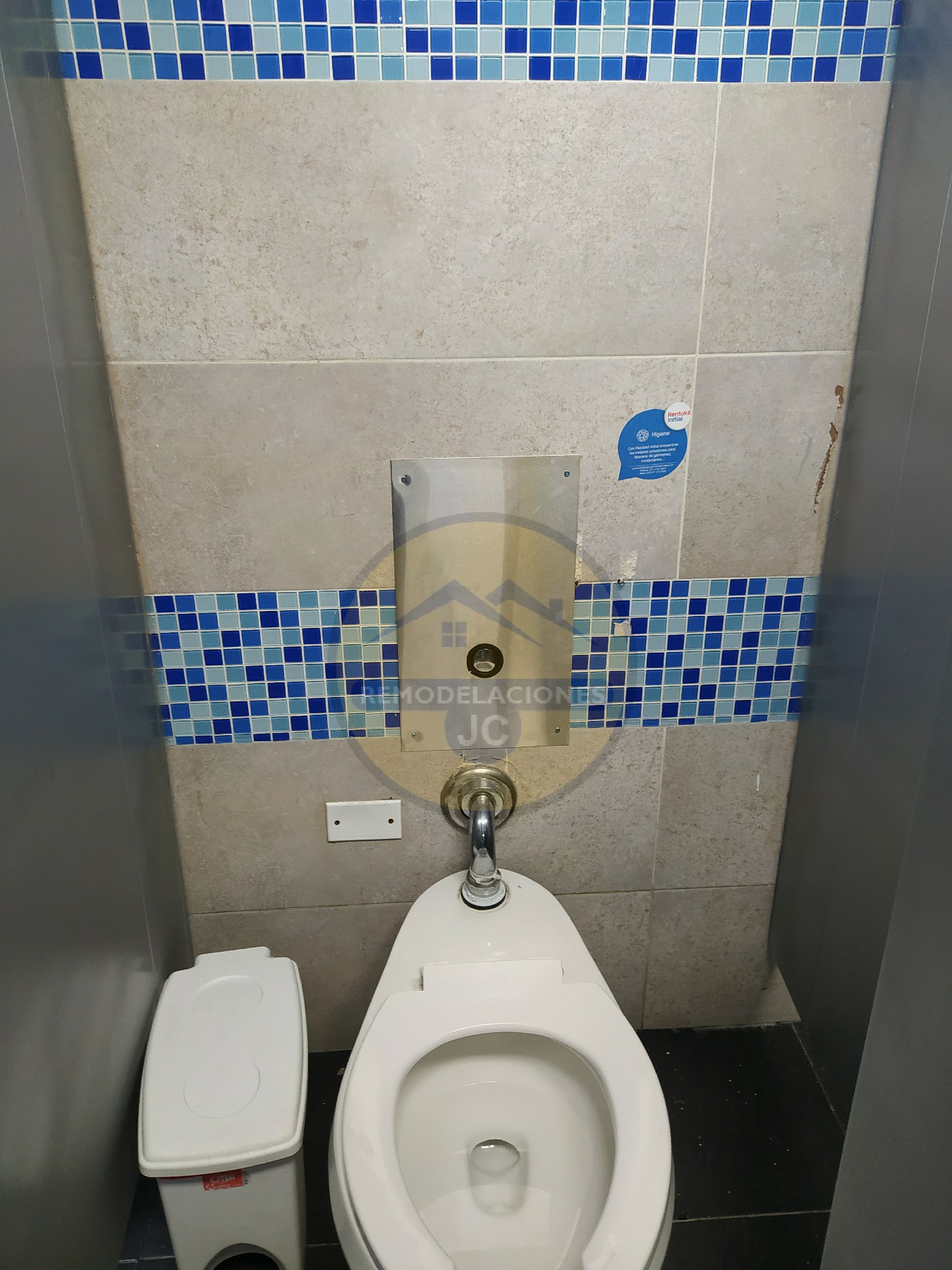 baño con push instalado y terminado