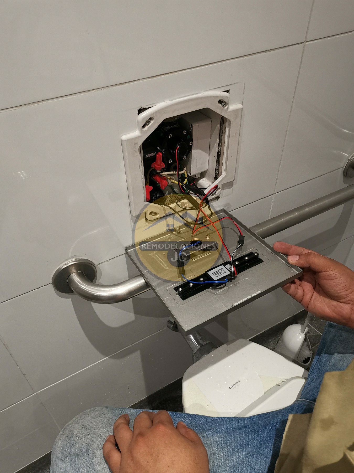 reparación de sensor para fluxómetro de baño