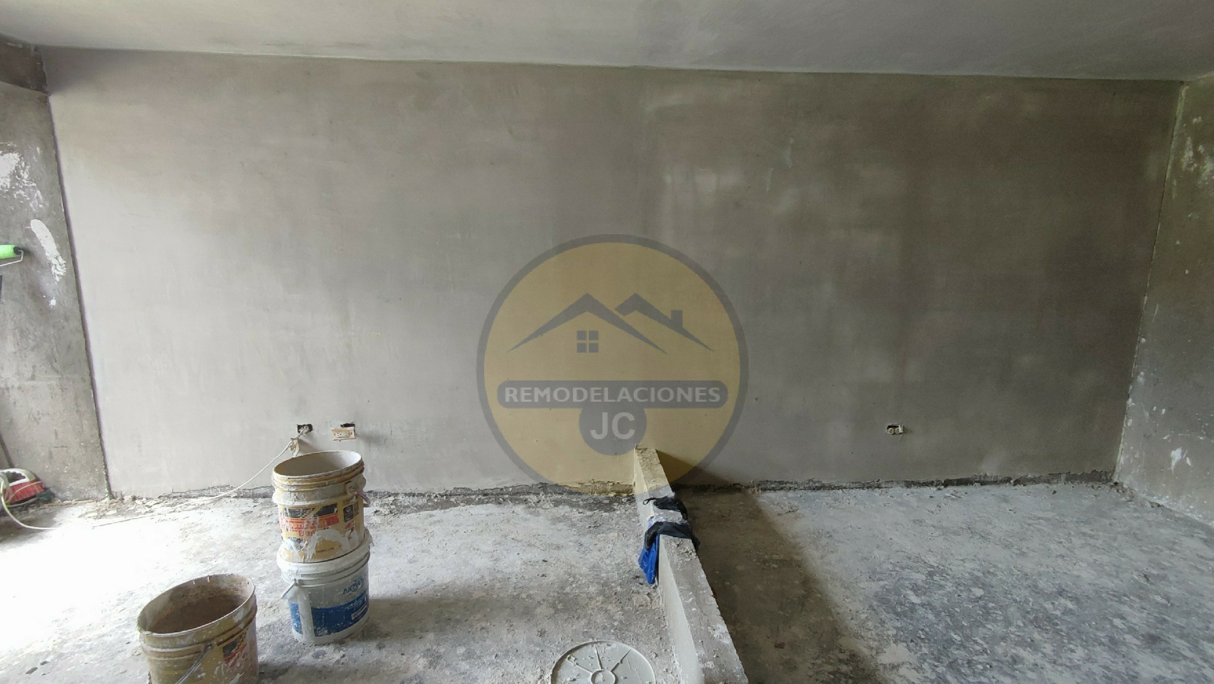 pared correctamente estucada